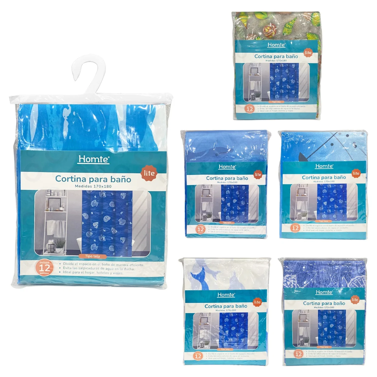 CORTINA DE BAÑO 170*180CM