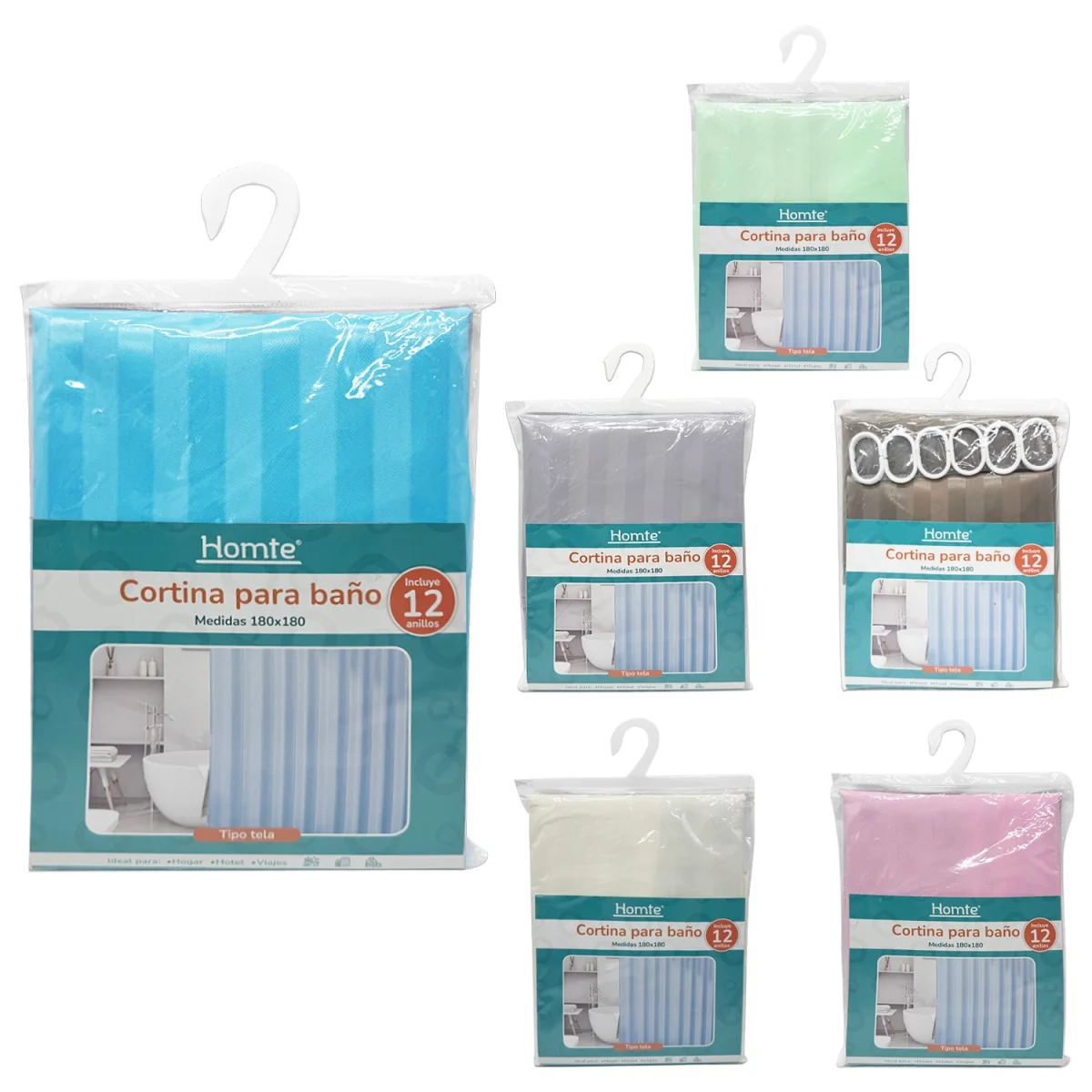 CORTINA DE BAÑO 180*180CM