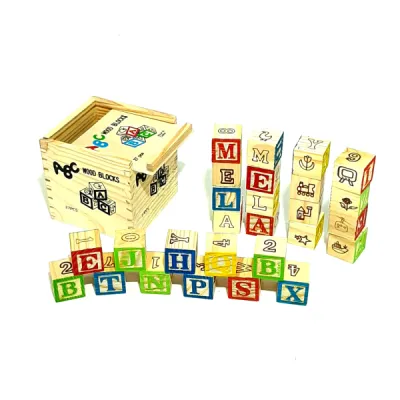 SET DE CUBOS DE MADERA DIDACTICOS X27