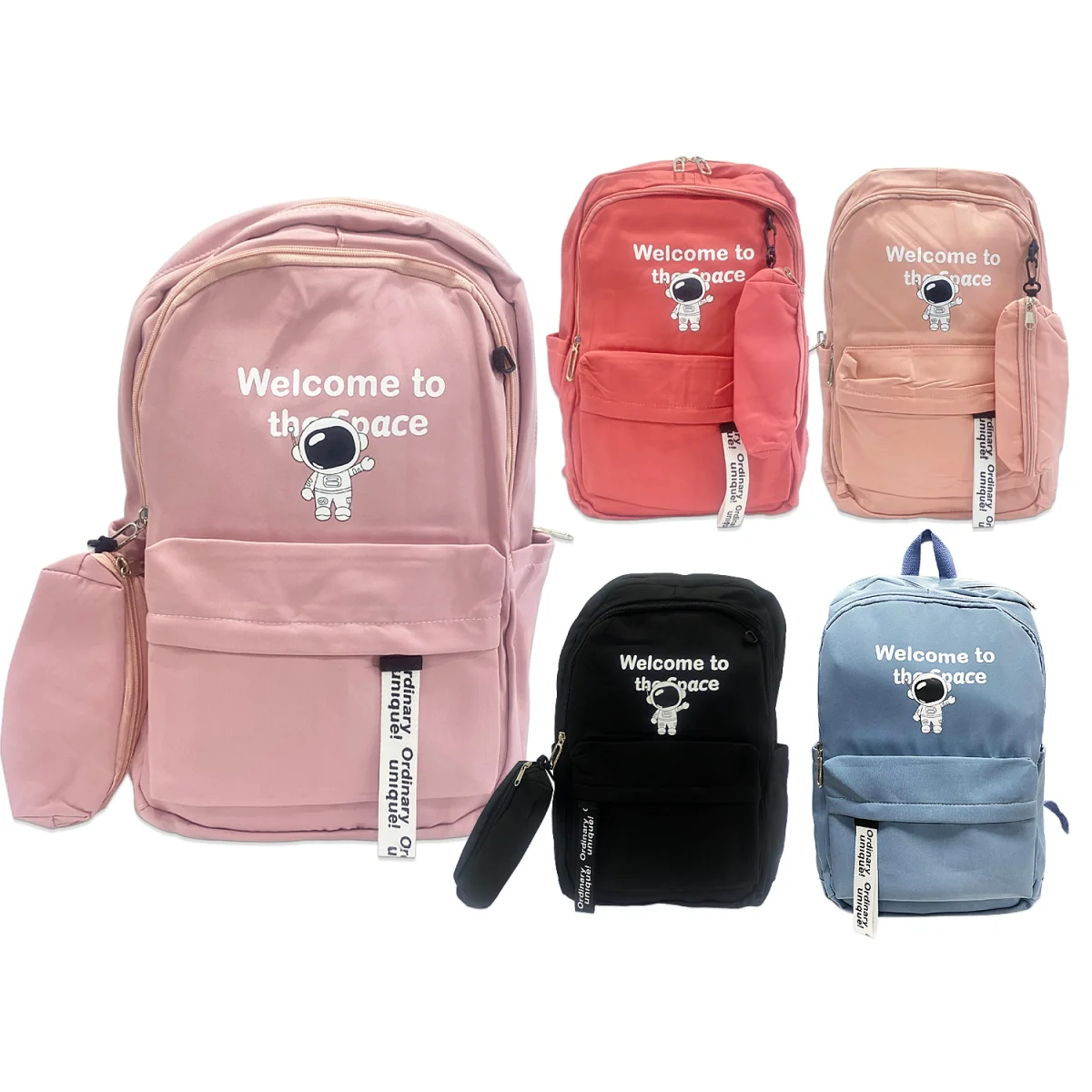 BOLSO ASTRONAUTA CON CARTUCHERA