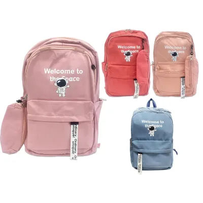 BOLSO ASTRONAUTA CON CARTUCHERA