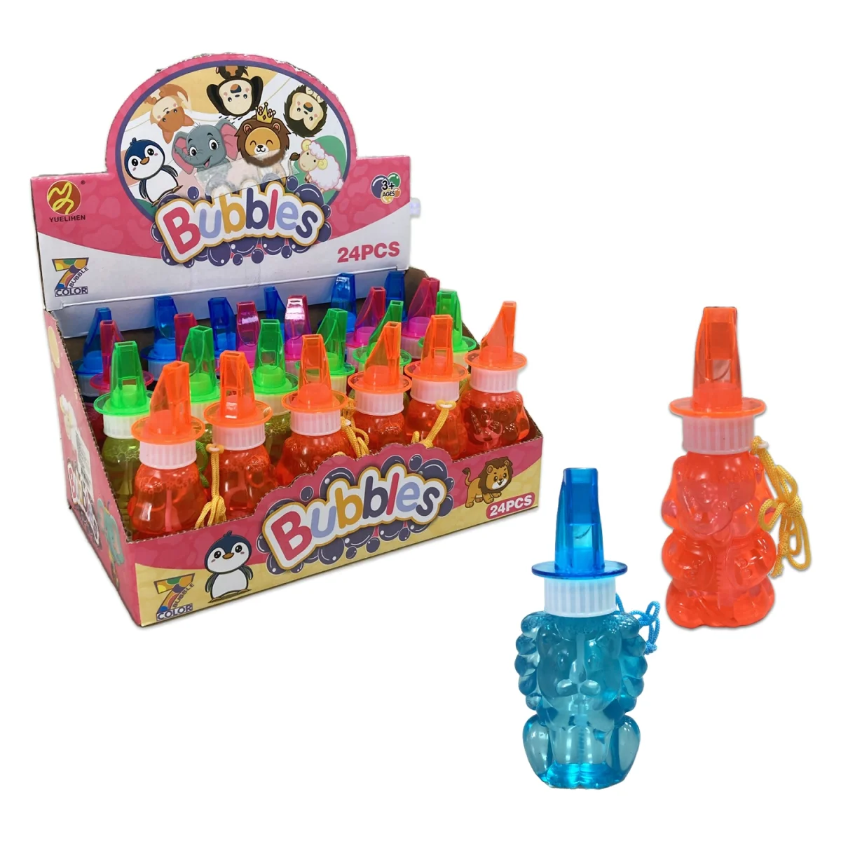 BURBUJERO ANIMALITOS CON PITO (CJX24)