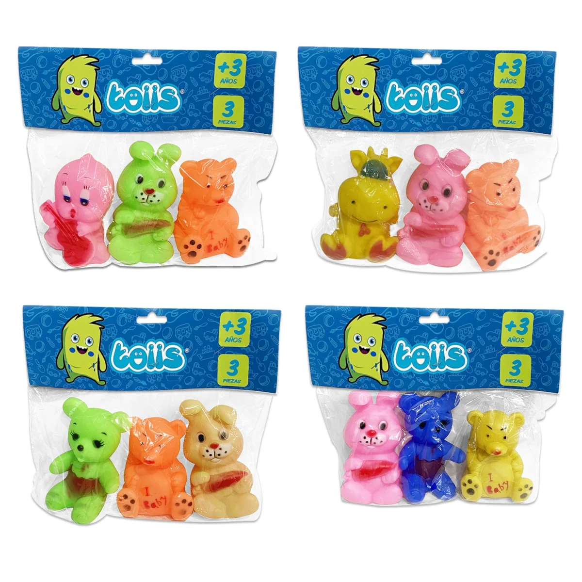 ANIMAL CHILLON EN BOLSA X3