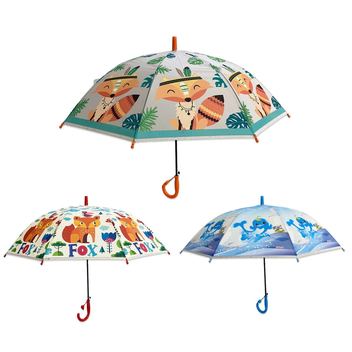 SOMBRILLA ESTAMPADA CON PITO