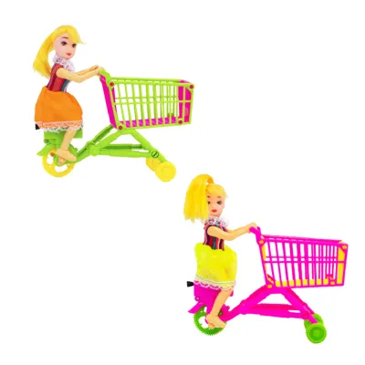 MUÑECA CON CARRO MERCADO