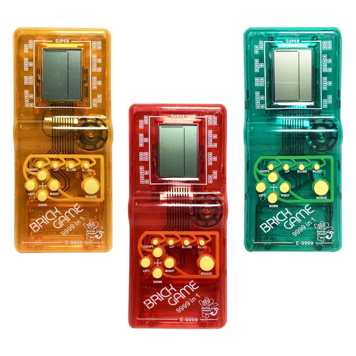 CONSOLA TETRIS TRANSPARENTE (PILAS)