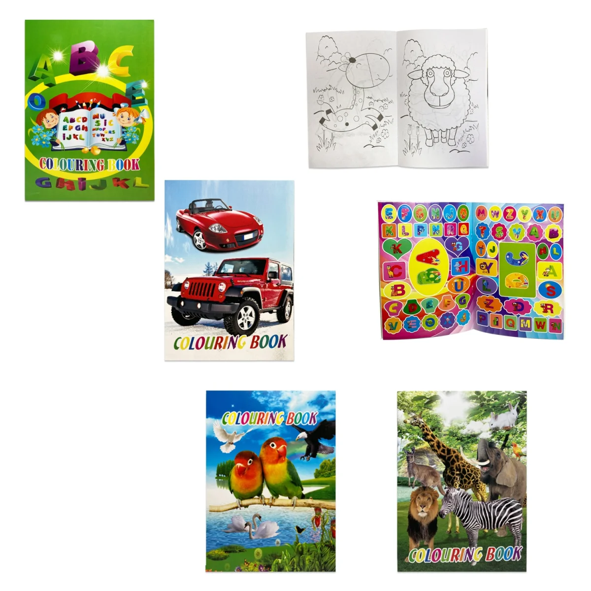 LIBRO PARA COLOREAR CON STICKERS (PQTX12)