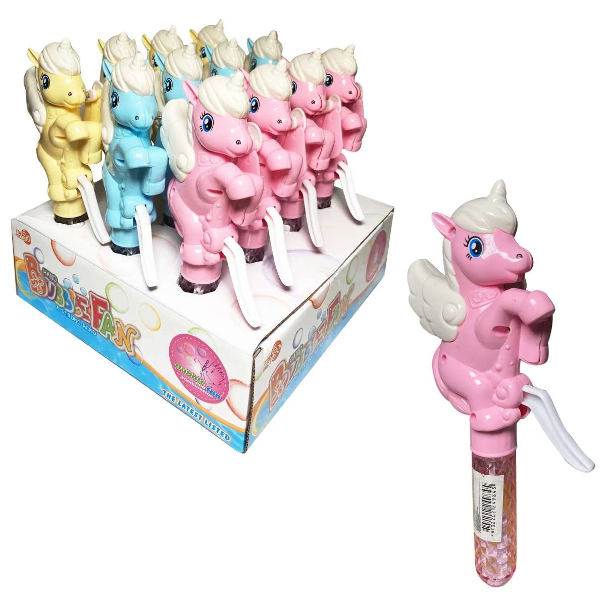 BURBUJERO UNICORNIO (21.5CM)  (CJA X 12 )