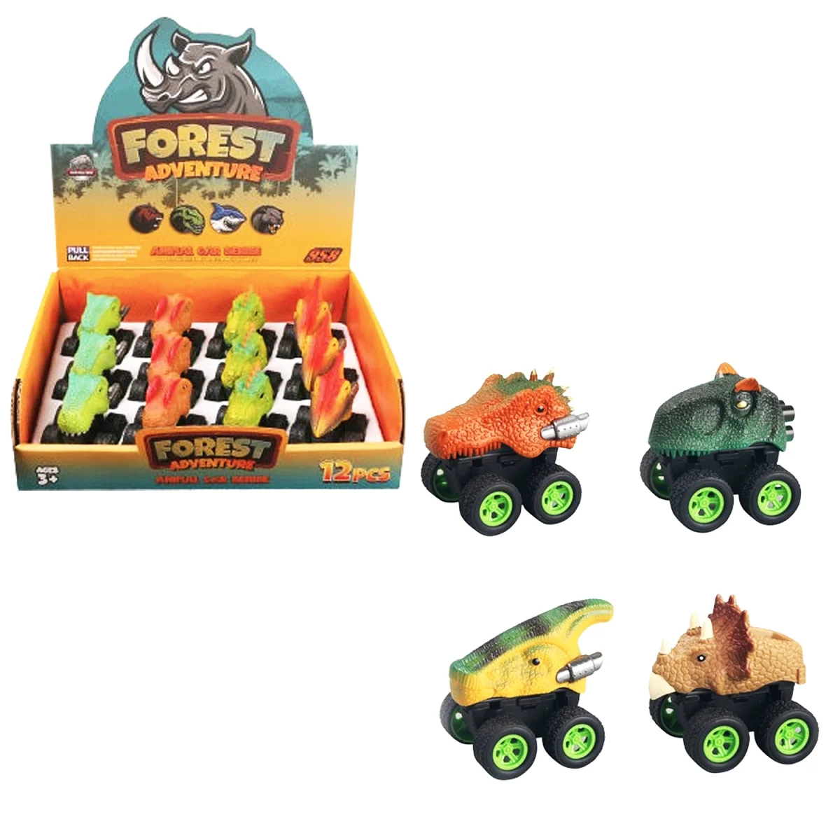 CARRO DINOSAURIO DE CUERDA (CJX12)