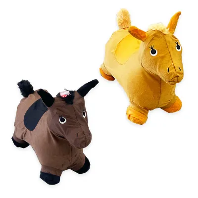 CABALLO INFLABLE DE TELA CON SONIDO 1300G