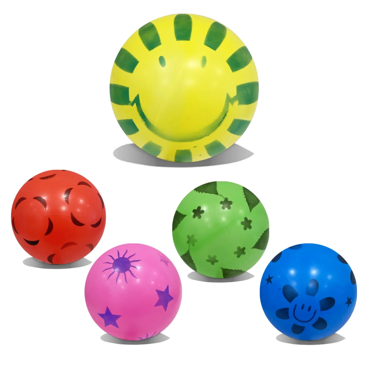 PELOTA INFLABLE ESTAMPADA 40G (PQTX10)