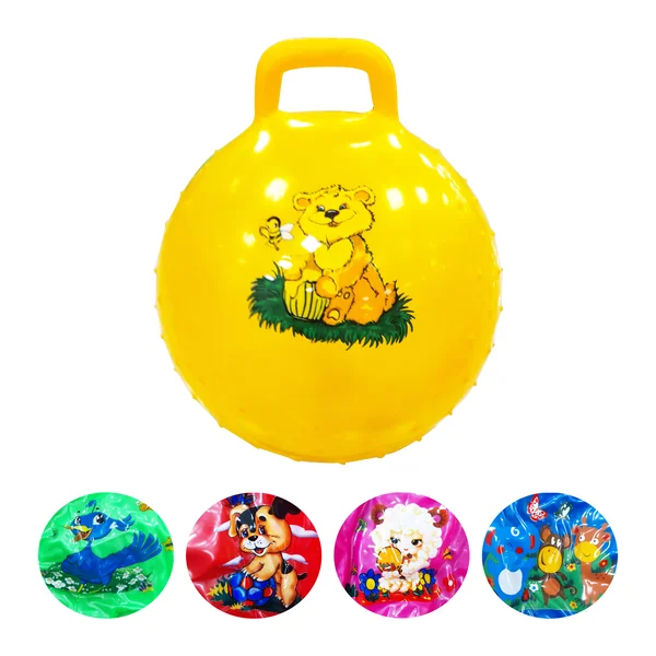 PELOTA INFLABLE CON AGARRADERA Y TACHES 300G