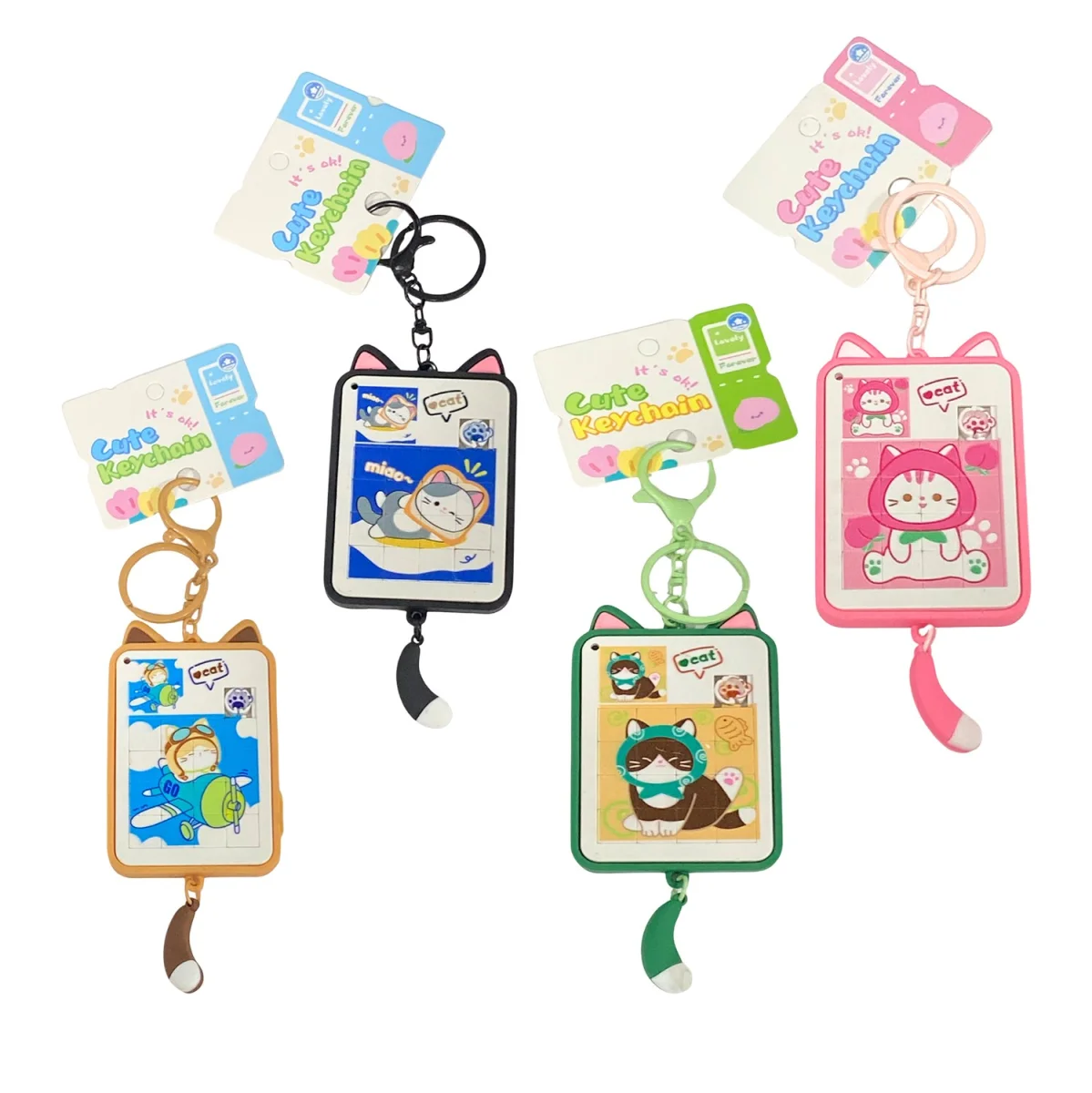 LLAVERO PUZZLE GATO (PQTX12)