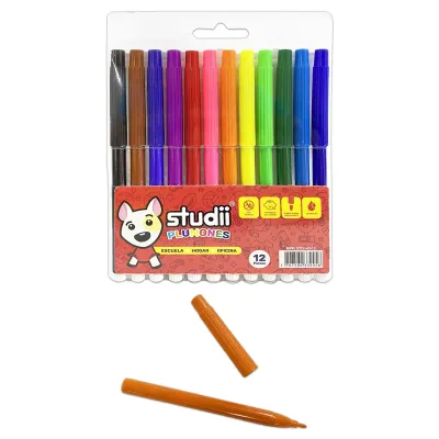 SET PLUMONES LAVABLES X12 (PQTX12)