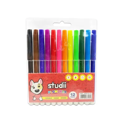 SET PLUMONES LAVABLES X12 (PQTX12)