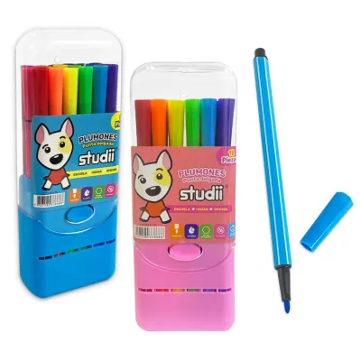 SET PLUMONES LAVABLES X18