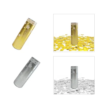 LANZA CONFETI METALIZADO 15CM