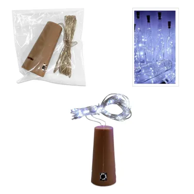 LUZ PARA GLOBO BLANCA TIPO CORCHO 3M (PQTX100)