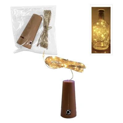 LUZ PARA GLOBO CALIDA TIPO CORCHO 3M (PQTX100)