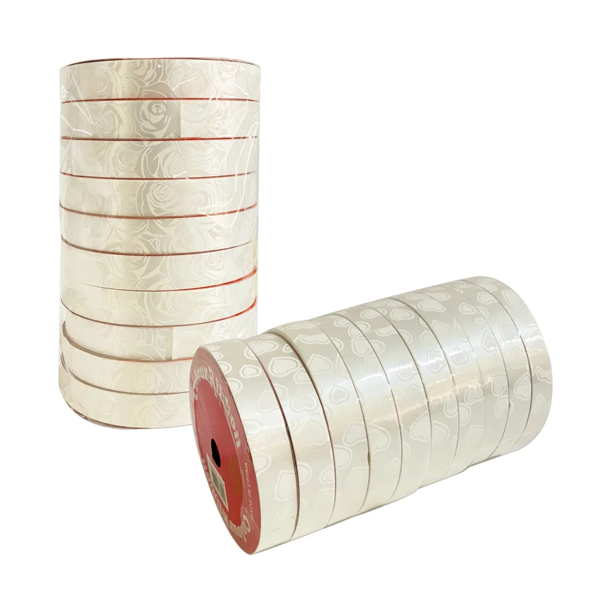 CINTA DECORATIVA ESTAMPADA BLANCA (TUBOX10):