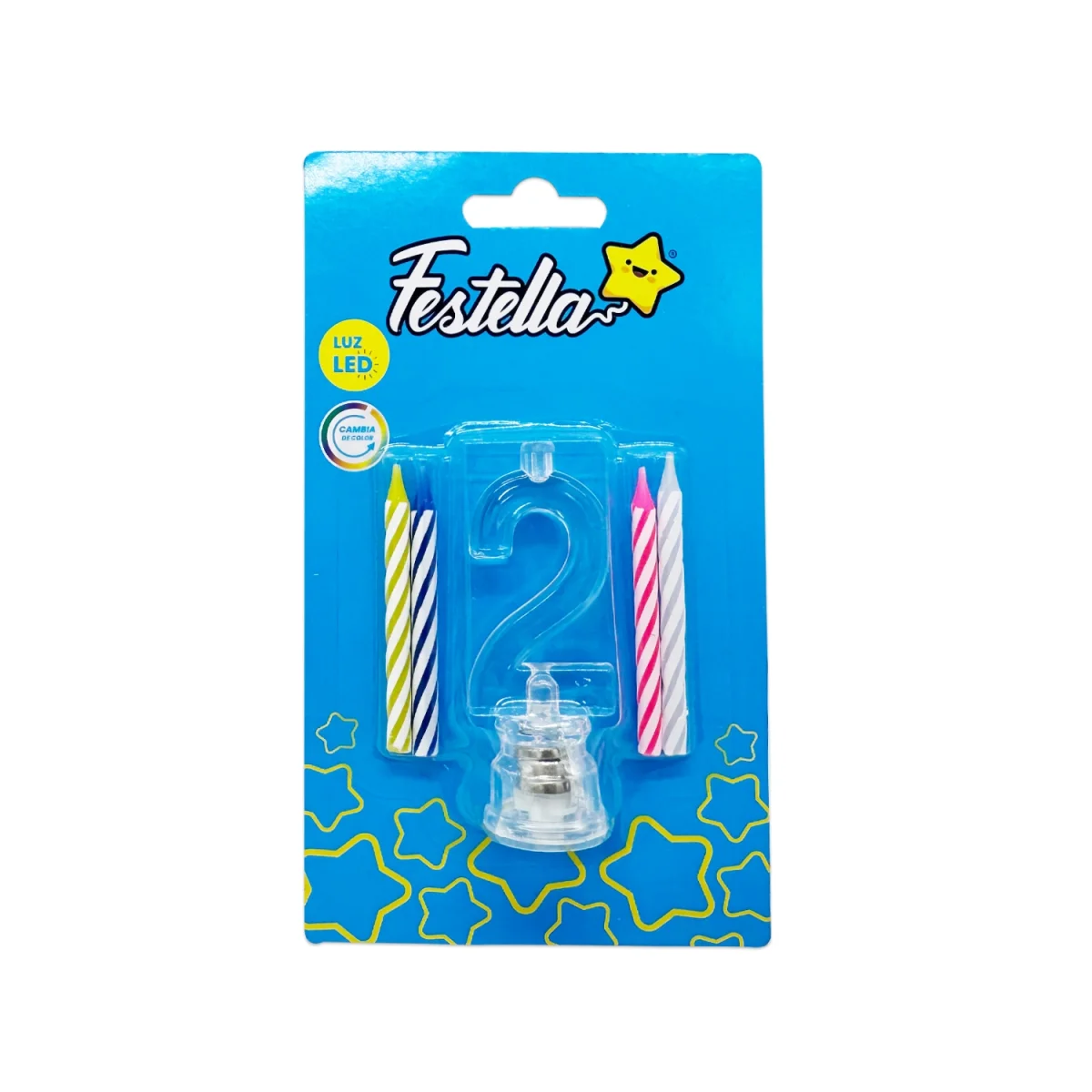 LUZ LED #2 CON VELA X4