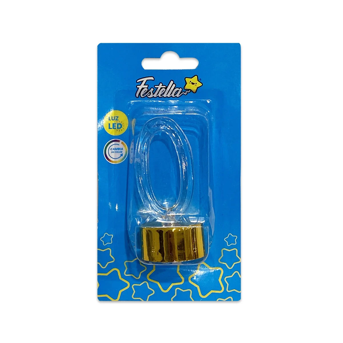 LAMPARA LED #0 CON BASE DORADA (PQTX12)