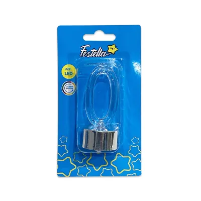 LAMPARA LED #0 CON BASE PLATEADA (CJX12)