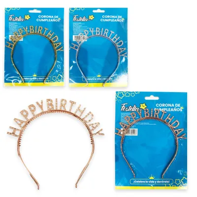 DIADEMA HAPPY BIRTHDAY (PQTX12)