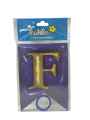 BANDERIN FELIZ CUMPLEAÑOS TIPO 3D AZUL (PQTX12)