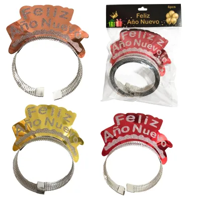 DIADEMA FELIZ AÑO NUEVO X6