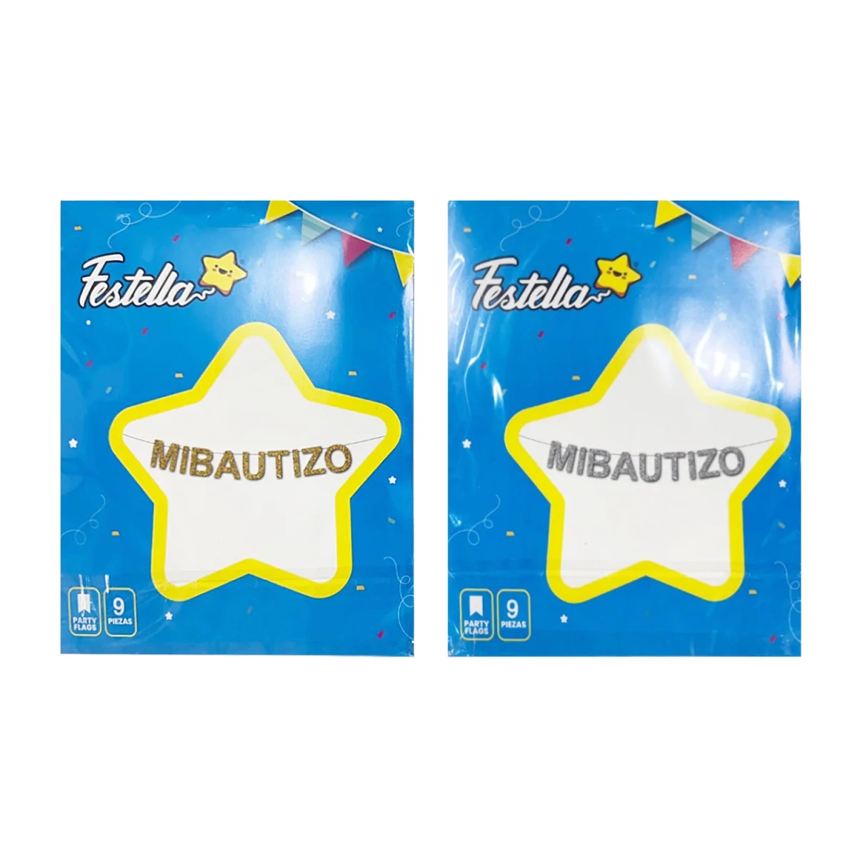 LETRERO MI BAUTIZO ESCARCHADO (PQTX12)