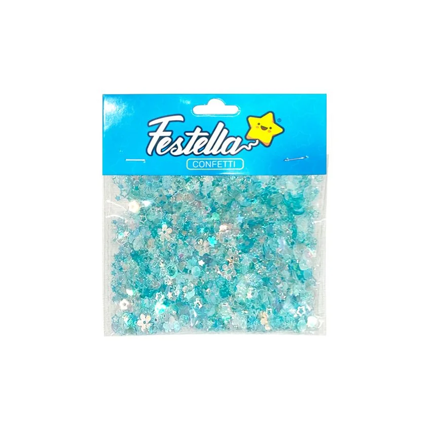 CONFETTI FIGURAS AZUL (PQTX24)