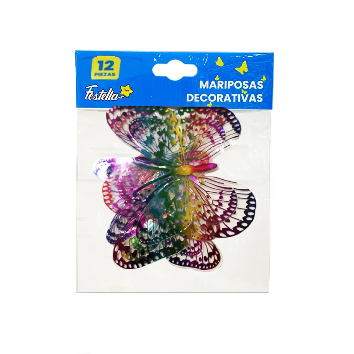 MARIPOSA DECORATIVA TORNASOL X12 (PQTX12)