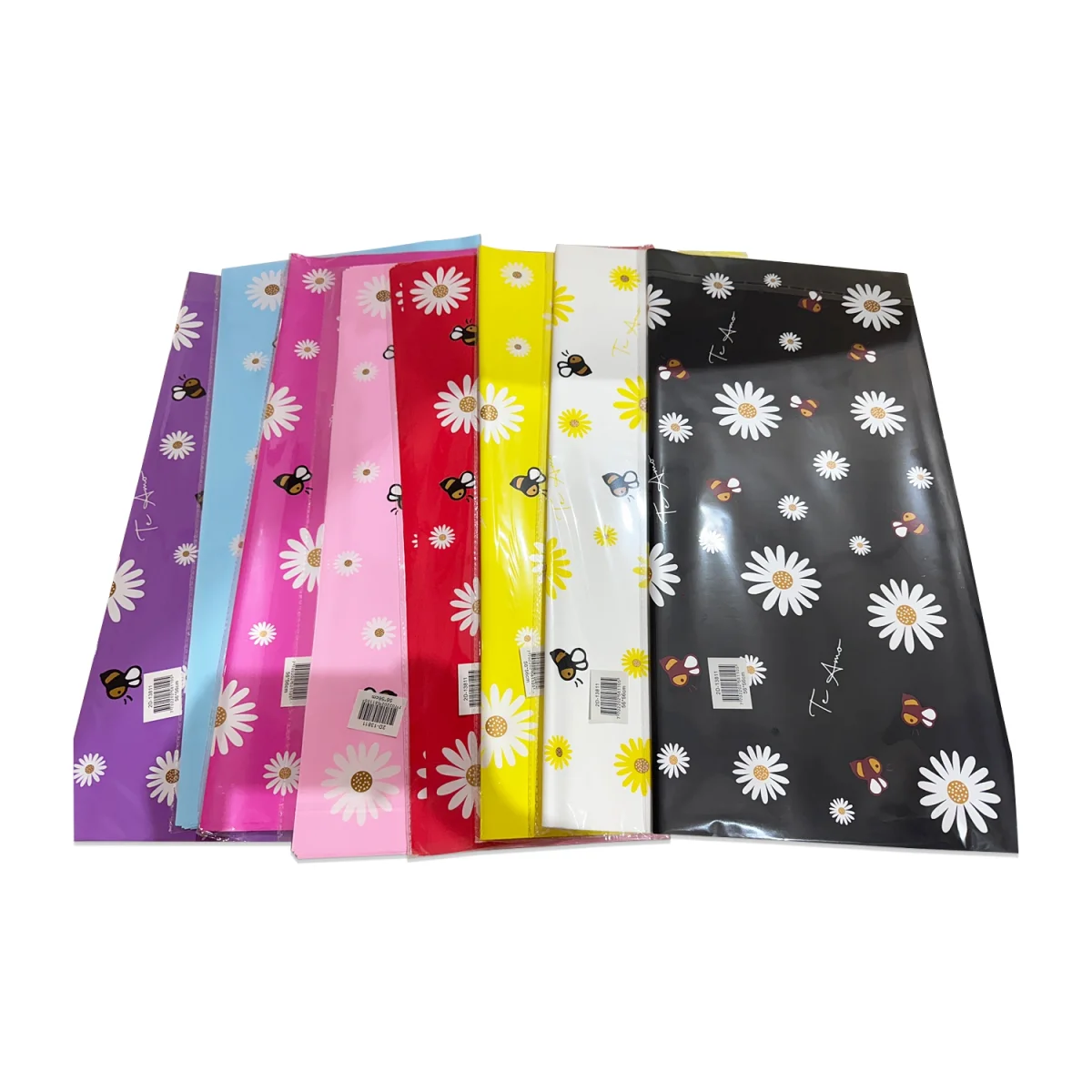 PAPEL COREANO ABEJAS Y FLORES SURTIDO X20XCOL