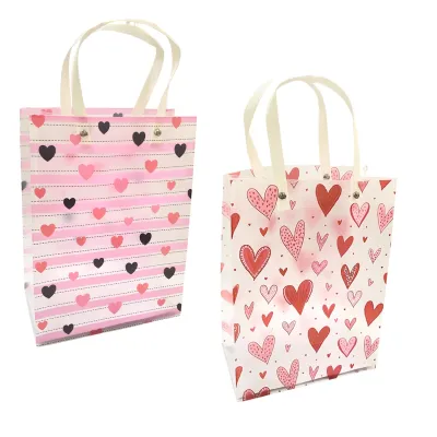 BOLSA REGALO CORAZONES 24*18*10CM (PQTX12)