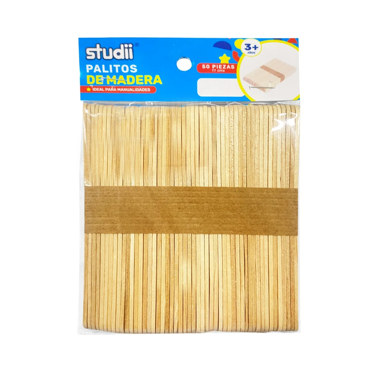 SET PALO PALETA DE MADERA X50