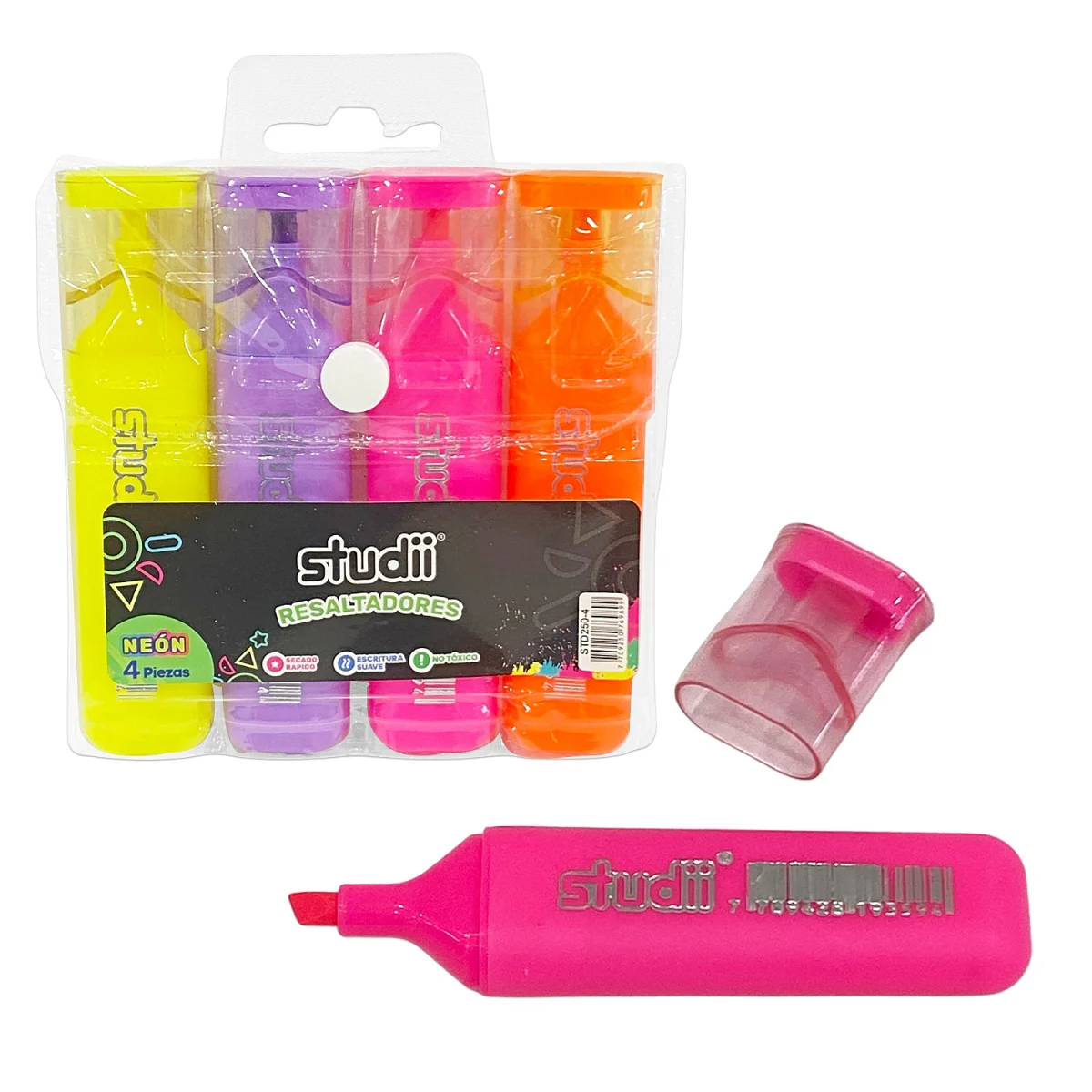 SET RESALTADOR NEON X4 (CJX75)