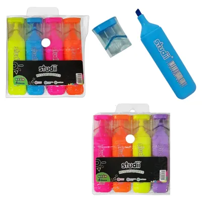 SET RESALTADOR NEON X4 (CJX75)