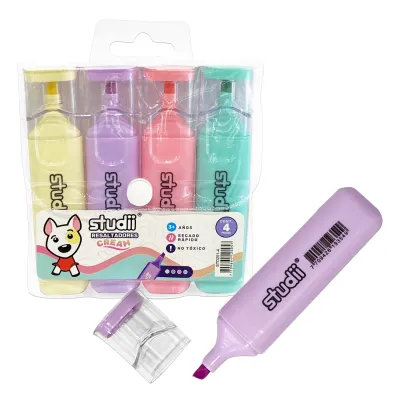 SET RESALTADOR COLOR PASTEL X4 (CJX75)