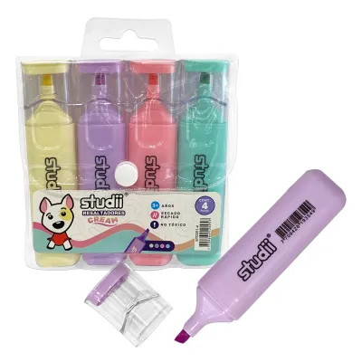 SET RESALTADOR COLOR PASTEL X4 (CJX75)