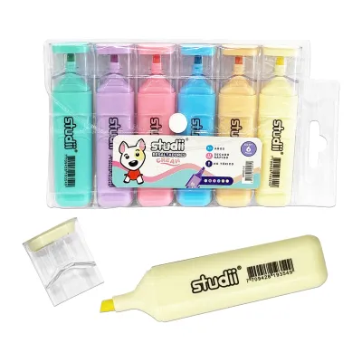 SET RESALTADOR COLOR PASTEL X6 (CJX50)