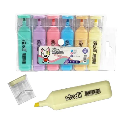 SET RESALTADOR COLOR PASTEL X6 (CJX50)