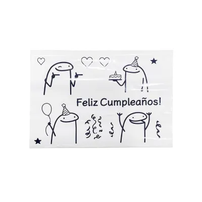 STICKER FLORK FELIZ CUMPLEAÑOS PARA GLOBO (PQTX50XCOLOR)