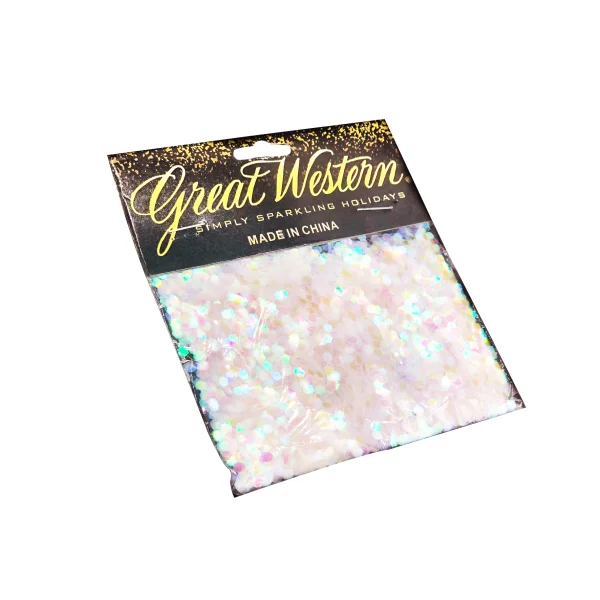 ESCARCHA PARA GLOBO HEXAGONAL TORNASOL (PQTX12)