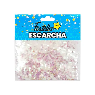 ESCARCHA PARA GLOBO HEXAGONAL TORNASOL (PQTX12)