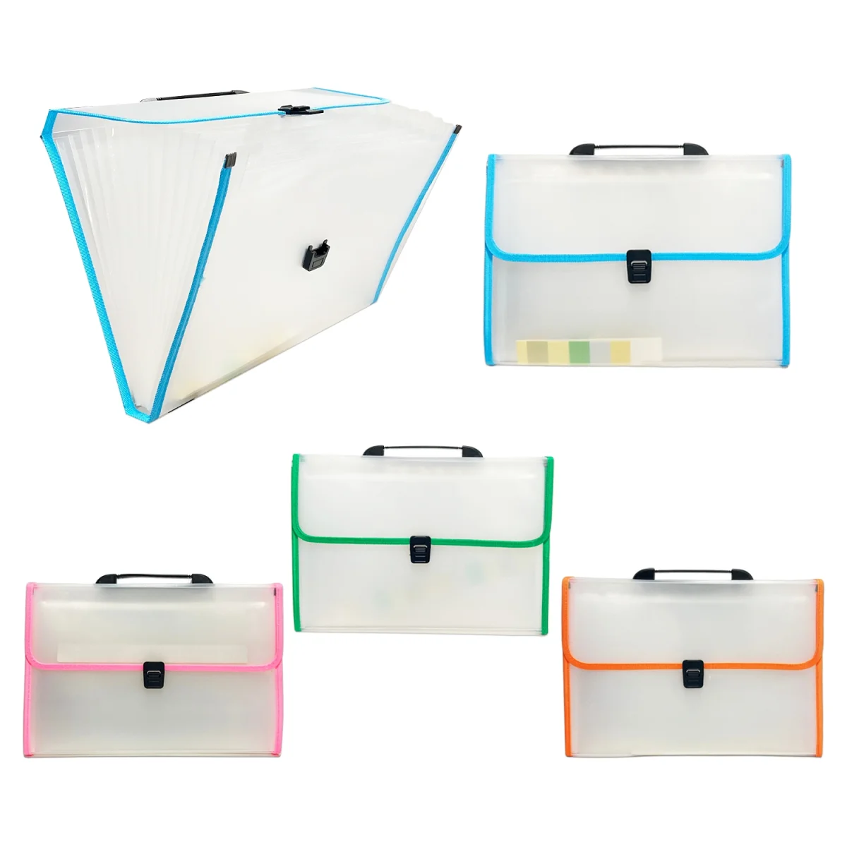 CARPETA TRANSPARENTE 13 COMPARTIMENTOS A4