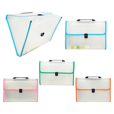 CARPETA TRANSPARENTE 13 COMPARTIMENTOS A4