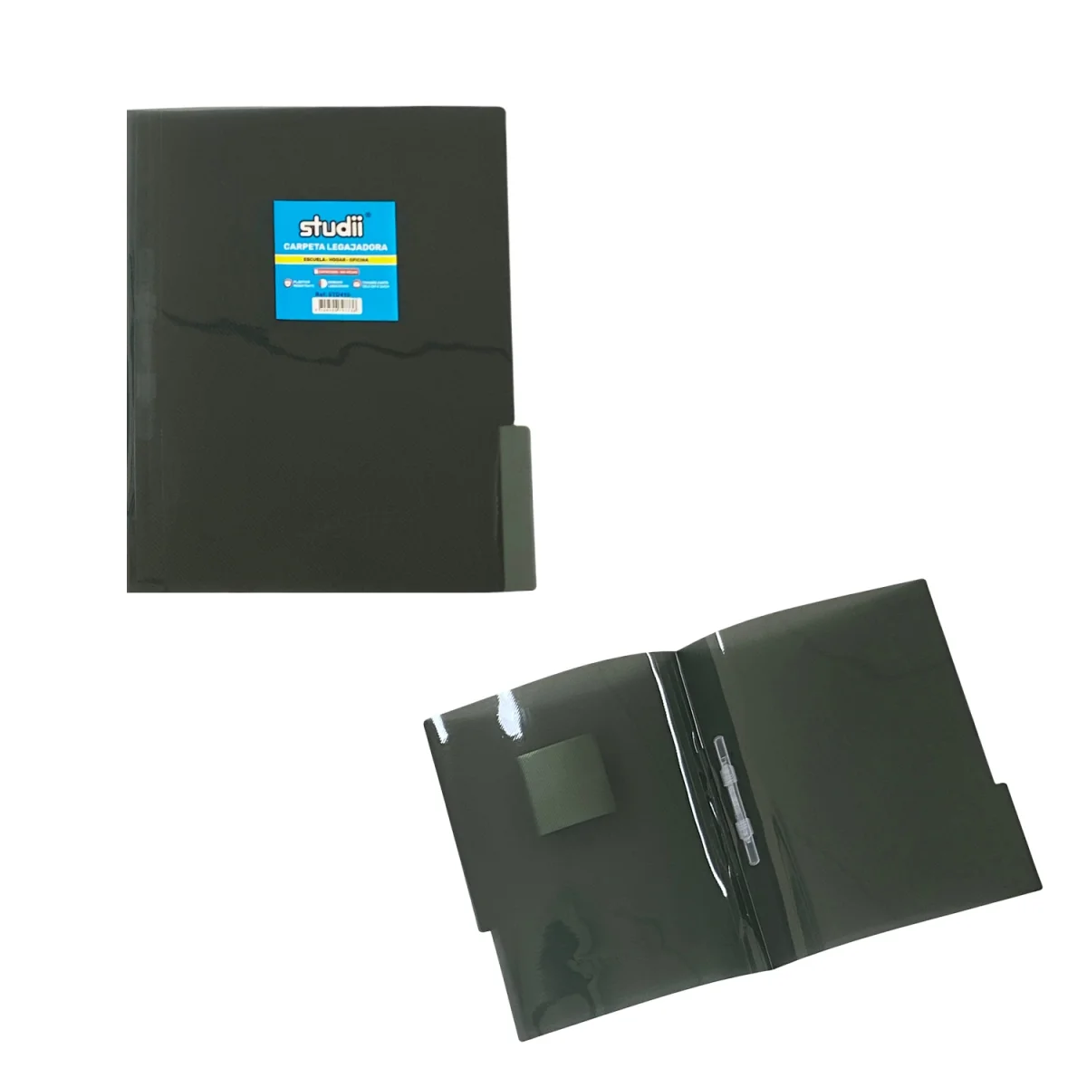 CARPETA LEGAJADORA CARTA GRIS