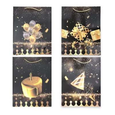 BOLSA REGALO FIESTA 18*23*10 CM (PQTX12)