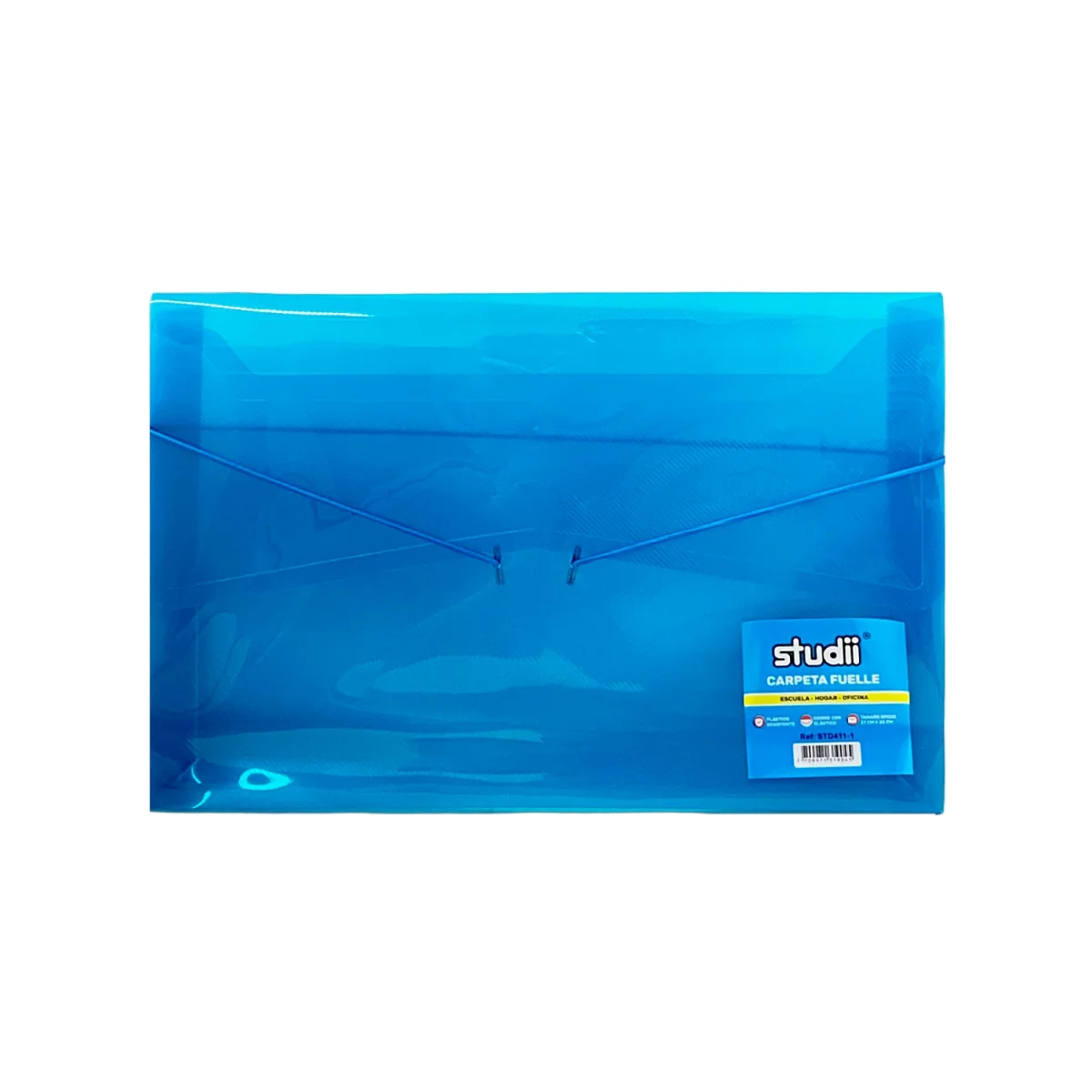 CARPETA FUELLE OFICIO AZUL CLARO